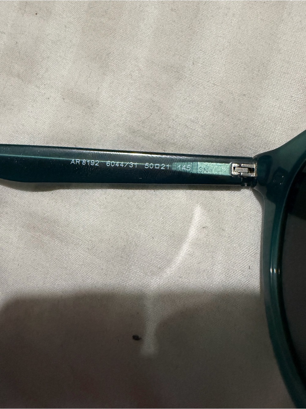 Giorgio Armani Teal Frame Sunglasses with Dark Green Lenses - Picture 5 of 8